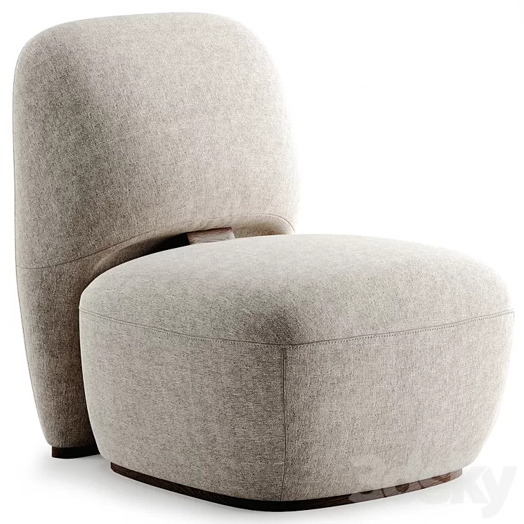 Armchair Landon La Redoute AM.PM 3D Model Armchair Landon La Redoute AM.PM 3D Model