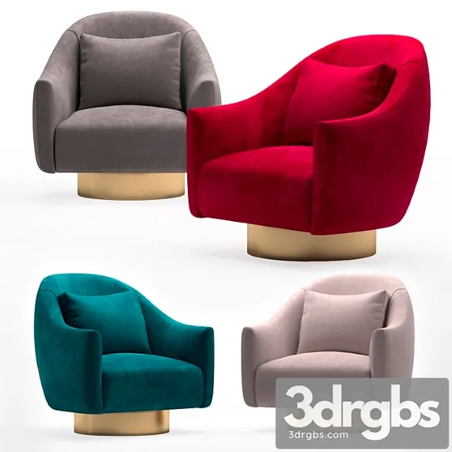 Armchair laskasas donald 3D Model Download