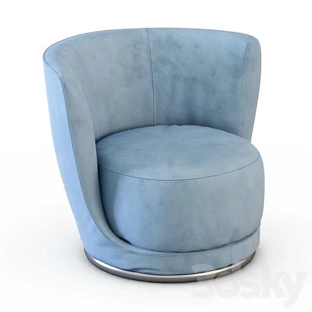 Armchair Laurent Longhi 3D Model Armchair Laurent Longhi 3D Model