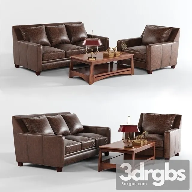 Armchair Leather 01 3D Model Download Armchair Leather 01 3D Model Download