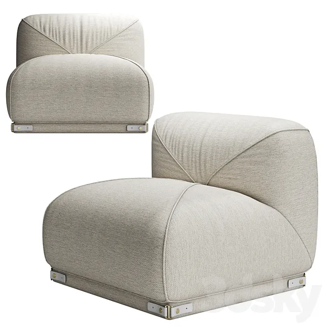 Armchair LEISURE by GHIDINI1961 3DModel