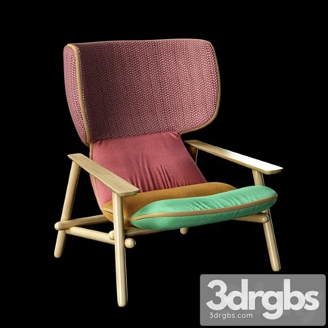 Armchair lilo wing moroso 3D Model Download