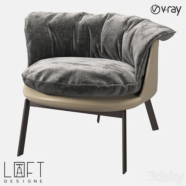 Armchair LoftDesigne 36555 3D Model