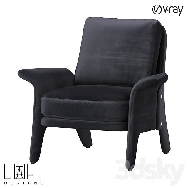 Armchair LoftDesigne 36576 model 3D Model Armchair LoftDesigne 36576 model 3D Model