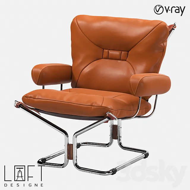Armchair LoftDesigne 36980 model 3D Model Armchair LoftDesigne 36980 model 3D Model