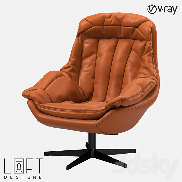 Armchair LoftDesigne 36981 model 3D Model Armchair LoftDesigne 36981 model 3D Model