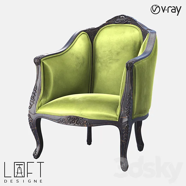 Armchair LoftDesigne 4107 model 3D Model