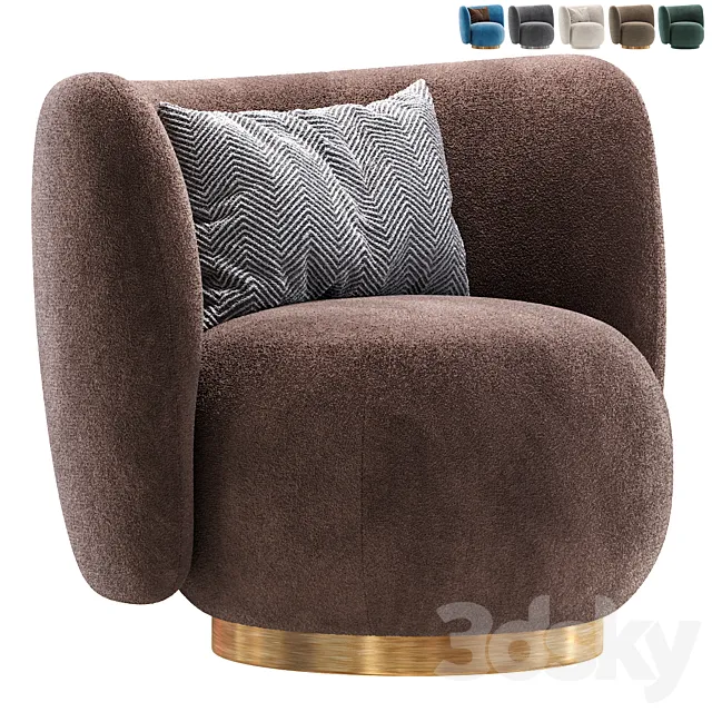 Armchair Lucca_Кресло Лукка 3D Model