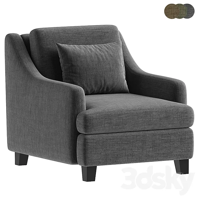 Armchair Lymington 3D Model Armchair Lymington 3D Model