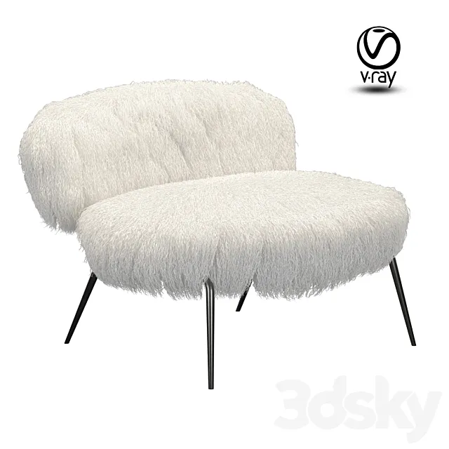 Armchair Mama Nepal 3D Model