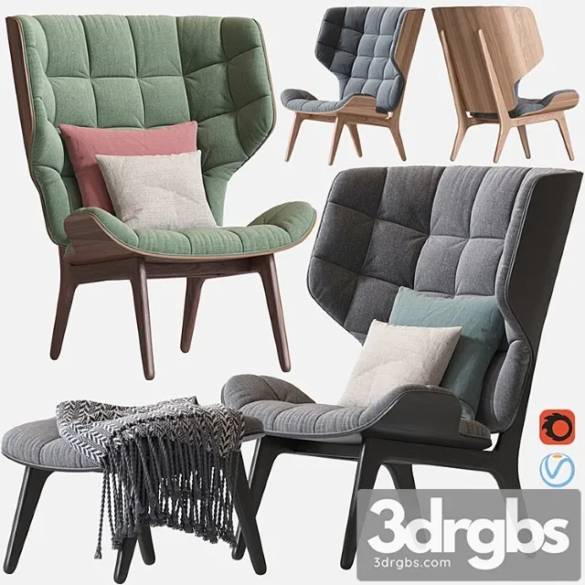 Armchair mammoth chair 3D Model Download