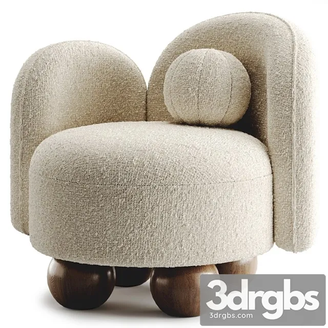 Armchair Manon By Nohohome 3D Model Download