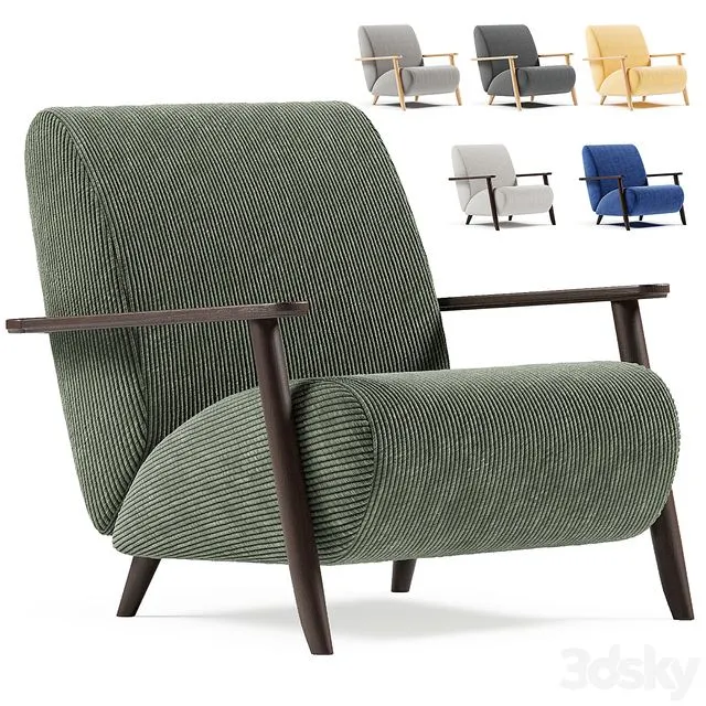 Armchair Marthan 3D Model Armchair Marthan 3D Model