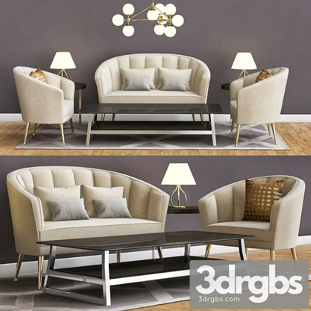 Armchair Maya Mid Century Modern Furniture By Brabbu 3D Model Download
