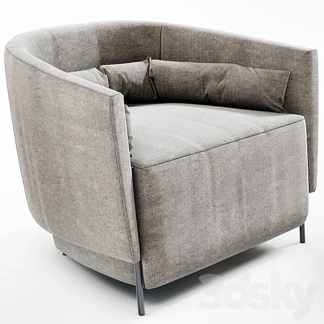 Armchair melodia by oak 3DModel