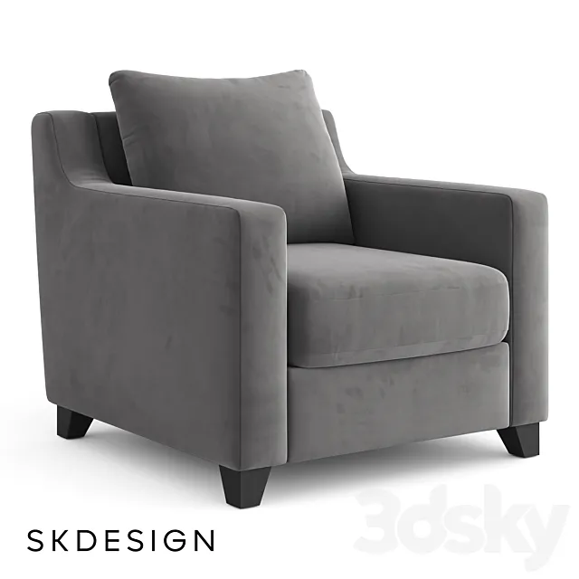 Armchair MEN ST 60 3D Model Armchair MEN ST 60 3D Model