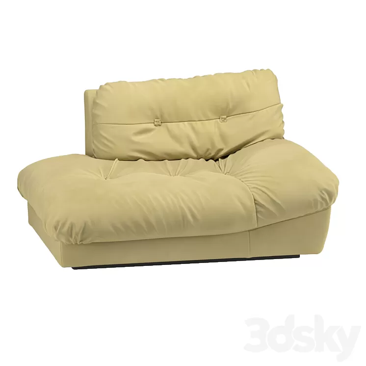 Armchair Milano by Baxter 3D Model Free Download