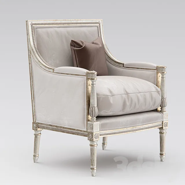 Armchair Minerva Bergere from Eloquenc 3D Model
