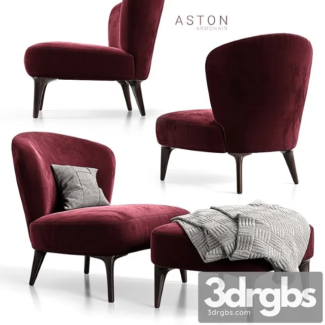 Armchair Minotti Aston 3D Model Download