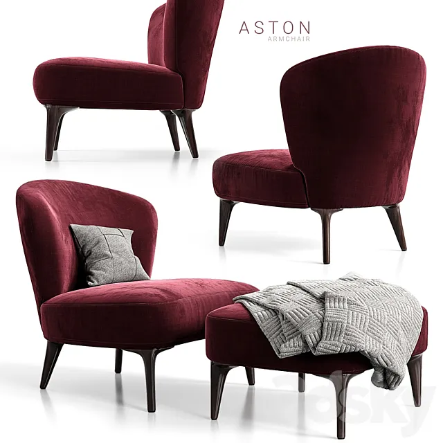 Armchair minotti aston 3DModel