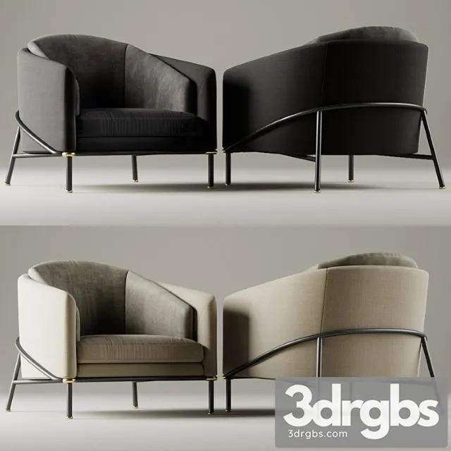 Armchair minotti fil noir