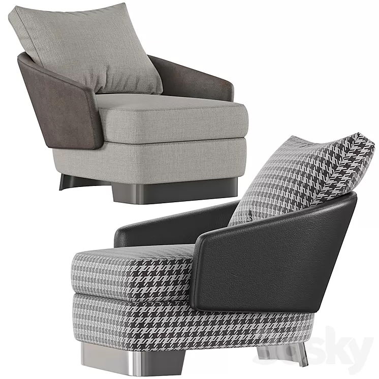 Armchair Minotti – LAWSON 3D Model