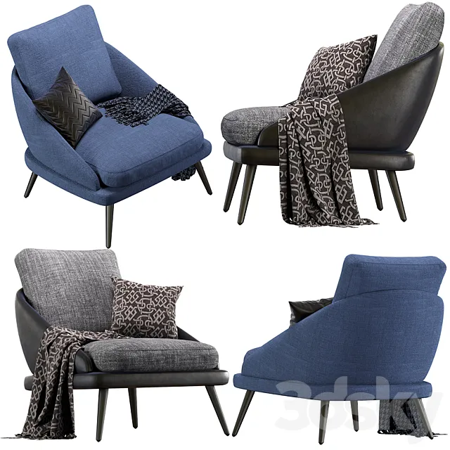 Armchair Minotti LAWSON 3DModel
