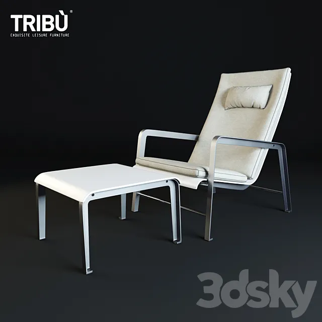 Armchair MIRTHE EASY CHAIR 3D Model