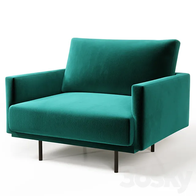 Armchair Misl Barhat Emerald 3D Model Armchair Misl Barhat Emerald 3D Model