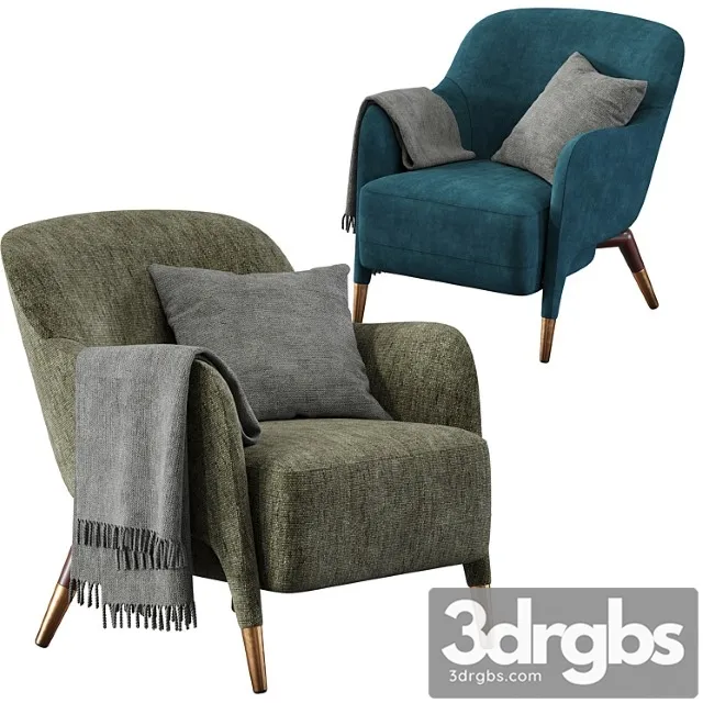Armchair Molteni C D 151 4 3D Model Download