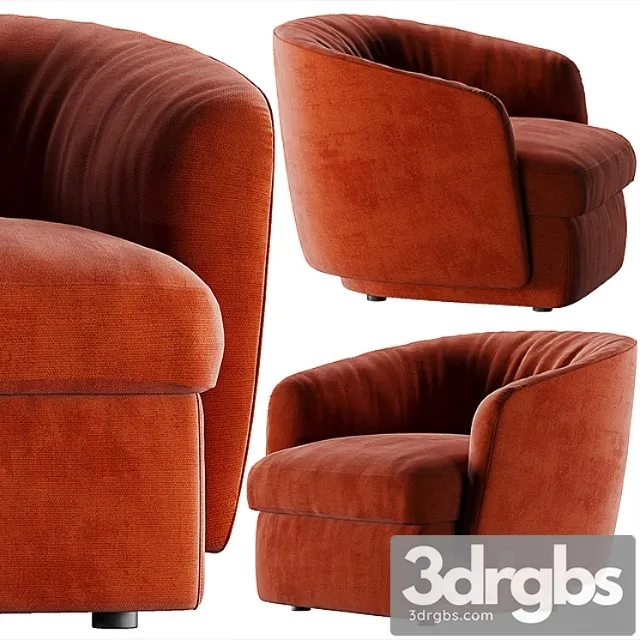 Armchair molteni & c holborn 3D Model Download