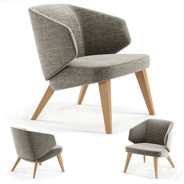 Armchair Montis back me up 3D Model Armchair Montis back me up 3D Model