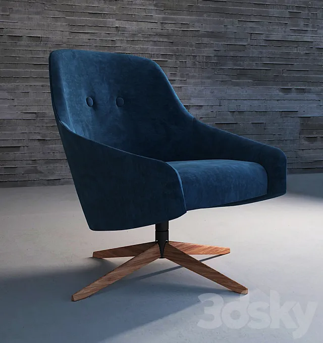 Armchair Montis Puk Low 3DModel