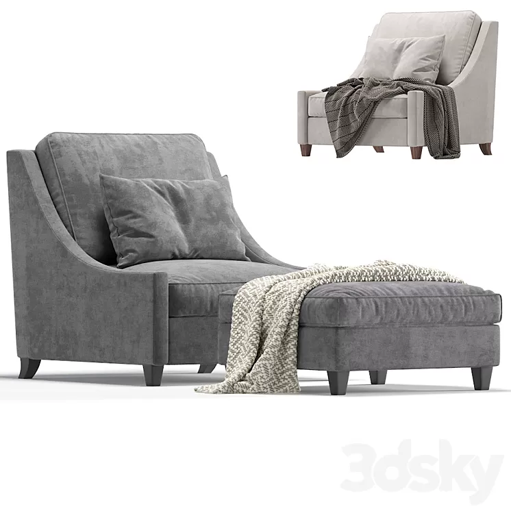 Armchair NAPLES Cazarina Interiors\/Кресло НЕАПОЛЬ 3D Model Free Download