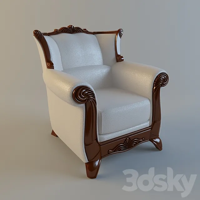 Armchair “Napoleon” 3D Model Armchair “Napoleon” 3D Model