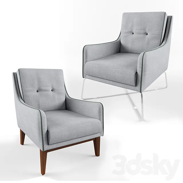 Armchair Natuzzi Amicizia 3DModel