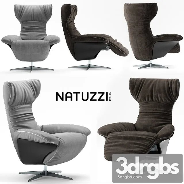 Armchair natuzzi ilia 3D Model Download