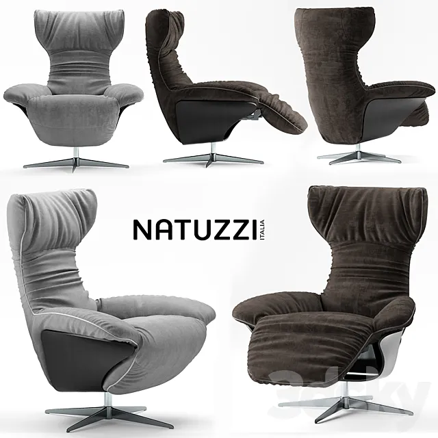 Armchair natuzzi ilia 3D Model