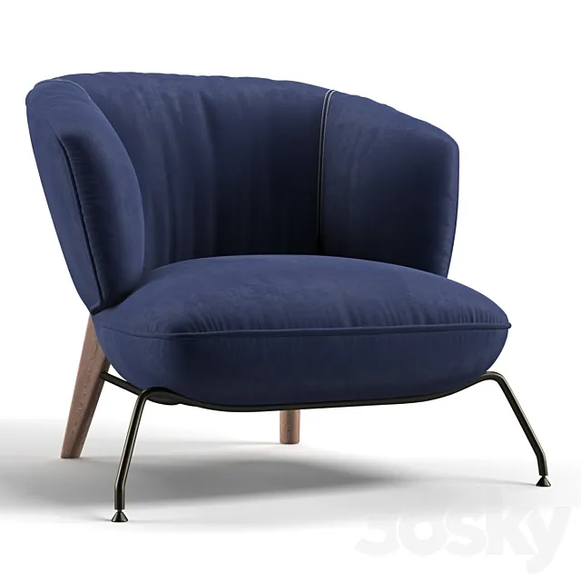 Armchair Natuzzi Penelope 3DModel