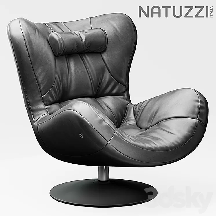 Armchair natuzzi Sound 3D Model