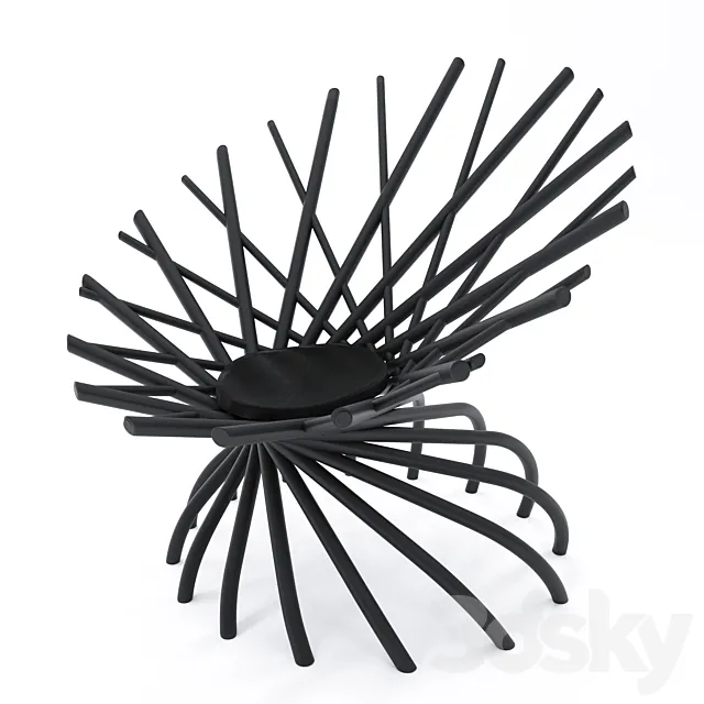 Armchair NEST Mogg Classic MNE13O 3D Model