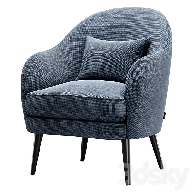 Armchair Newton Dantone 3D Model