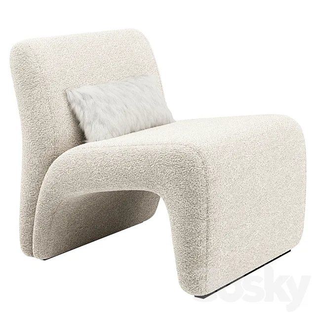 Armchair Olena LA REDOUTE 3D Model Armchair Olena LA REDOUTE 3D Model