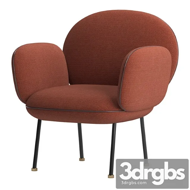 Armchair Ollie by Wendelbo 3D Model Download