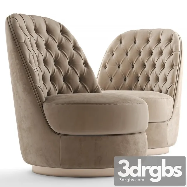 Armchair Opera Leila 3D Model Download