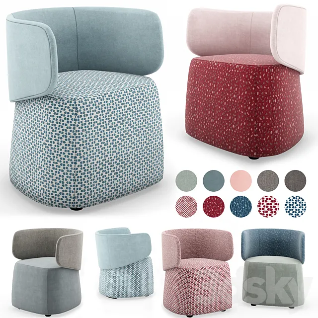 Armchair Origin Novamobili 3D Model