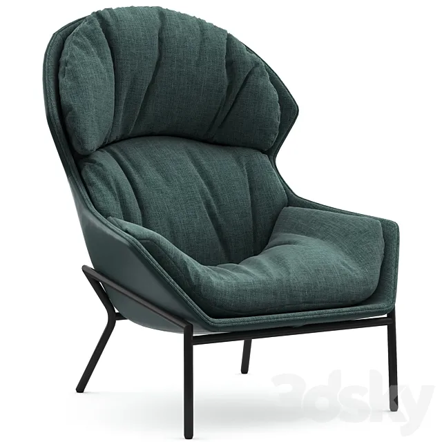 Armchair Oscar 632074 GORGEOUS FURNITURE 3D Model Armchair Oscar 632074 GORGEOUS FURNITURE 3D Model