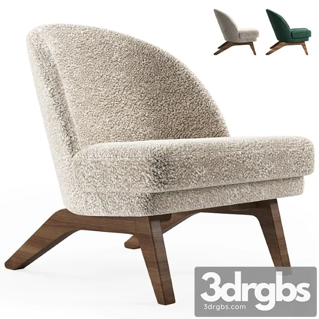 Armchair Pail Cozy White 3D Model Download