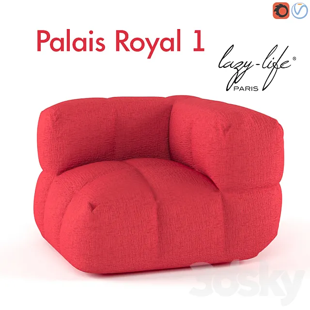Armchair Palais Royal 1 3DModel
