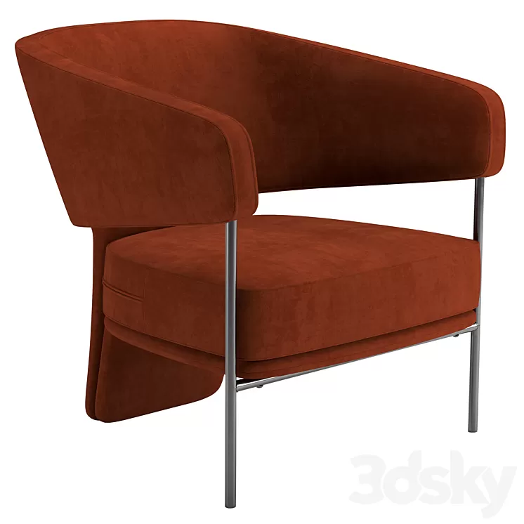 Armchair Palazzo 3D Model Armchair Palazzo 3D Model